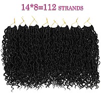 Goddess Locs Crochet Hair 14 Inch 8 Packs New Goddess Faux Locs Crochet Hair For Black Women River Locs Crochet Hair With Curl