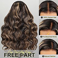 Arabella 5X6 Ready To Go Glueless Wigs Human Hair 1B27 Highlight Lace Front Wig Human Hair 210 Density Pre Cut Glueless Wigs H