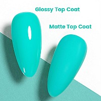 Rarjsm Turquoise Blue Gel Nail Polish Turquoise Gel Nail Polish 1Pcs 15Ml Long Lasting Gel Nail Polish Soak Off U V Curing Requi