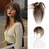 Vigorous Bangs Hair Clip 360 Cover Clip In Bangs Real Human Hair 100 Human Hair Clip On Bangs French Bangs For Women Fake Bang