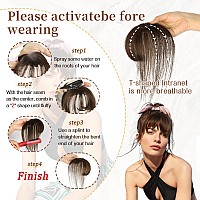 Vigorous Bangs Hair Clip 360 Cover Clip In Bangs Real Human Hair 100 Human Hair Clip On Bangs French Bangs For Women Fake Bang