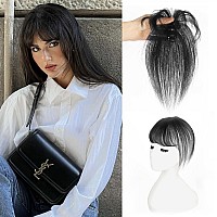 Vigorous Bangs Hair Clip 360 Cover Clip In Bangs Real Human Hair 100 Human Hair Clip On Bangs French Bangs For Women Fake Bang