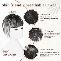 Vigorous Bangs Hair Clip 360 Cover Clip In Bangs Real Human Hair 100 Human Hair Clip On Bangs French Bangs For Women Fake Bang