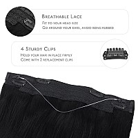 Wennalife Wire Hair Extensions Increase 50 Lifespan Real Human Hair 22 Inch 120G Chocolate Brown Remy Real Hair Extensions In