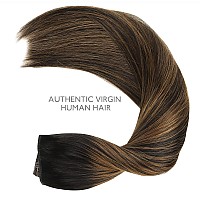 Wennalife Wire Hair Extensions Increase 50 Lifespan Real Human Hair 22 Inch 120G Natural Black Chestnut Brown Remy Hair Exten