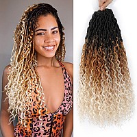 Alicoco Goddess Locs Crochet Hair 18 Inch 8 Packs Faux Locs Crochet Hair For Women Boho Locs Prelooped River Crochet Locs With