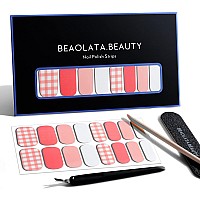 Beaolata Nail Polish Strips 32 Nail Wraps Nail Stickers Gel Nail Strips Easy Apply Remove Long Lasting Salon Quality Gir