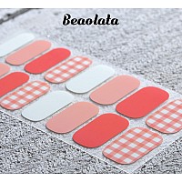 Beaolata Nail Polish Strips 32 Nail Wraps Nail Stickers Gel Nail Strips Easy Apply Remove Long Lasting Salon Quality Gir