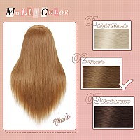 Mannequin Head With Human Hair 80 Real Hair 2628 Cosmetology Mannequin Head For Styling Practice On Braiding Manikin Head Wi