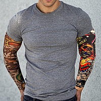 Yariew 6Pcs Temporary Tattoo Sleeves For Men Fake Tattoos Sleeves To Cover Arms Sun Protection Sleeves Tattoo Sleeve Covers Tat