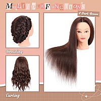 Mannequin Head With Hair 80 Real Human Hair 2628 Cosmetology Mannequin Head For Styling Practice On Braiding Manikin Head Wi