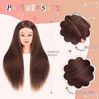 Mannequin Head With Hair 80 Real Human Hair 2628 Cosmetology Mannequin Head For Styling Practice On Braiding Manikin Head Wi