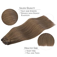 Wennalife Clip In Hair Extensions 150G 18 Inch 9Pcs Light Ash Brown Human Hair Extensions Thicker Clip In Hair Extensions Real