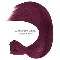 Wennalife Clip In Hair Extensions 150G 16 Inch 9Pcs Light Burgundy Human Hair Extensions Thicker Clip In Hair Extensions Real H