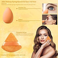 14 Pcs Makeup Sponge Set Beauty Sponges Blender With 4 Pcs Powder Puff And 4 Pcs Mini Make Up Sponges Birthday Gift Mothers Day