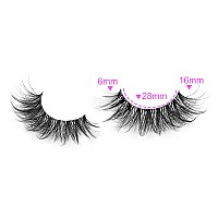 Half Lashes Wispy Eyelashes Natural Look 34 Lashes Corner Lashes Clear Band False Lash Strips 3D Fluffy Eye Lashes Pack 7 Pairs