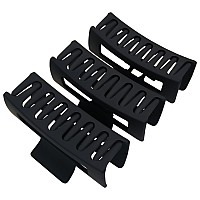 Nalodu 4 Inch Square Wider Black Claw Clips 105 Cm Bendable Strong Hold Rectangle Large Hair Clips For Thin And Thick Long Cur