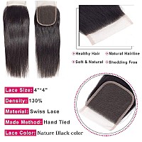 Lace Closure 4X4 Hd Lace Closure Straight Lace Closure Human Hair 16 Inch Brazilian Virgin Hair Lace Closure Free Part 100 Huma