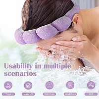 Ztomine Spa Headbands Set Of 2 Terry Cloth Headband For Washing Face Or Facial Puffy Makeup Headbands For Face Washing Mask