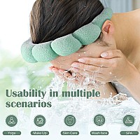 Ztomine Spa Headbands Set Of 2 Terry Cloth Headband Face Wash Headband Combo Pack Puffy Makeup Headbands For Face Washing M