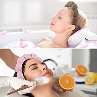 Ztomine Spa Headbands Set Of 2 Terry Cloth Headband Face Wash Headband Combo Pack Puffy Makeup Headbands For Face Washing M