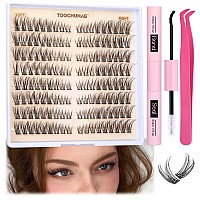 Cat Eye Lash Extension Kit Natural Diy Eyelash Extension Kit Wispy Lash Clusters Kit Individual Lashes With Lash Bond And Seal A