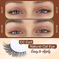 Cat Eye Lash Extension Kit Natural Diy Eyelash Extension Kit Wispy Lash Clusters Kit Individual Lashes With Lash Bond And Seal A