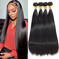 10A Straight Bundles Human Hair 18 18 20 20Inches 320G Unprocessed Straight Human Hair Bundles Brazilian Straight Hair Bundles E