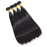 10A Straight Bundles Human Hair 18 18 20 20Inches 320G Unprocessed Straight Human Hair Bundles Brazilian Straight Hair Bundles E