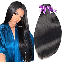 Luixediva Straight Hair Bundles 3 Bundles 22 24 26 Inch Straight Bundles Human Hair 10A Grade 100 Unprocessed Virgin Brazilia