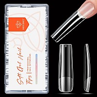 Modelones Xxl Square Nail Tips Preshaped Full Cover Long Fake Nails Soft Gel Acrylic Nail Tips Nail Extension False Gel X Nail