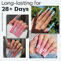 Modelones Xxl Square Nail Tips Preshaped Full Cover Long Fake Nails Soft Gel Acrylic Nail Tips Nail Extension False Gel X Nail