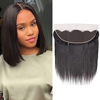 13X4 Lace Frontal Closure Human Hair 8 Inch Brazilian Straight Frontal Hd Lace Closure 100 Virgin Human Hair Ear To Ear Lace Fr