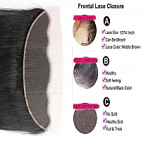 13X4 Lace Frontal Closure Human Hair 8 Inch Brazilian Straight Frontal Hd Lace Closure 100 Virgin Human Hair Ear To Ear Lace Fr