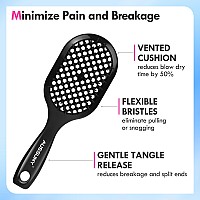 Aussumy Vented Detangling Hair Brush 2 Pack Detangler Hairbrush For Effortless Tangle Removal Ultrasoft Bristles For Natur