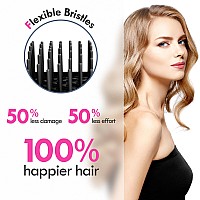 Aussumy Vented Detangling Hair Brush 2 Pack Detangler Hairbrush For Effortless Tangle Removal Ultrasoft Bristles For Natur