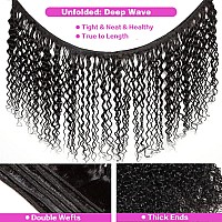 Deep Wave Human Hair Bundles Hair Bundles Wavy Deep Curly Human Hair Bundles Wet And Wavy Bundles Human Hair 3 Bundles Natural B