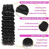 Deep Wave Human Hair Bundles Hair Bundles Wavy Deep Curly Human Hair Bundles Wet And Wavy Bundles Human Hair 3 Bundles Natural B