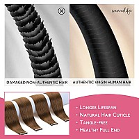 Wennalife Tape In Hair Extensions Human Hair Light Auburn Brown Tape In Extensions 10Pcs 25G 16 Inch Remy Invisible Tape Ins St