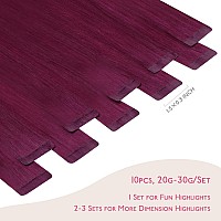 Wennalife Tape In Hair Extensions Human Hair Light Burgundy Tape In Extensions 10Pcs 25G 18 Inch Remy Invisible Tape Ins Straig