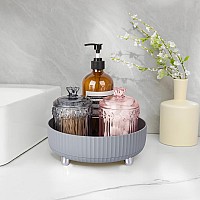 Anyoifax Makeup Perfume Organizer Tray 360 Degree Rotating Lazy Susan Skincare Lotion Organizer Spinning Cosmetics Storage For D