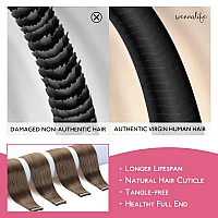 Wennalife Tape In Hair Extensions Human Hair Light Ash Brown Tape In Extensions 10Pcs 25G 18 Inch Remy Invisible Tape Ins Strai