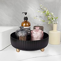 Anyoifax Makeup Perfume Organizer Tray 360 Degree Rotating Lazy Susan Skincare Lotion Organizer Spinning Cosmetics Storage For D