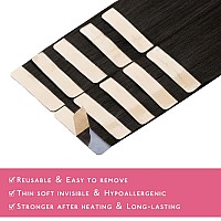 Wennalife Tape In Hair Extensions Human Hair Dark Brown To Chestnut Brown And Dirty Blonde Highlighted Tape In Extensions 10Pcs