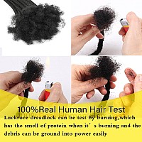 Luckroce Human Hair Loc Extensions 16 Inches 10 Str Human Hair Dreadlock Extensions 06Cm Loc Extension Human Hair 10Str Human H