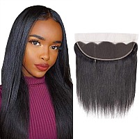 13X4 Lace Frontal Closure Human Hair 10 Inch Brazilian Straight Frontal Hd Lace Closure 100 Virgin Human Hair Ear To Ear Lace F