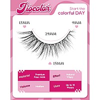 Cat Eye Lashes Short Wispy Strip Lashes That Look Like Extensions Natural Mink Lashes Fluffy Thin Band Fake Eyelashes C Curl Vol