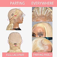 Alididi 613 Lace Front Wig Human Hair 613 360 Lace Front Wigs Human Hair 200 Density Blonde Wig Human Hair Full Straight Human