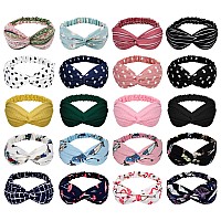 Yariew Boho Knotted Turban Headbands Pack Noslip Hair Accessories For Women Girls And Wigs