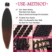 Dorsanee Braiding Hair Pre Stretched 18 Inch 8 Packs Ombre Brown Braiding Hair Extensions For Crochet Box Braids Twists Locs Hai